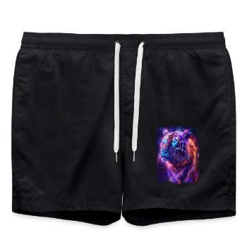 Tiger - Swim Trunks - black - Front - AI Model Male 185 light (185cm)