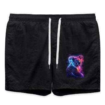 Koala - Short de bain - noir - Devant - AI Model Male 185 light (185cm)