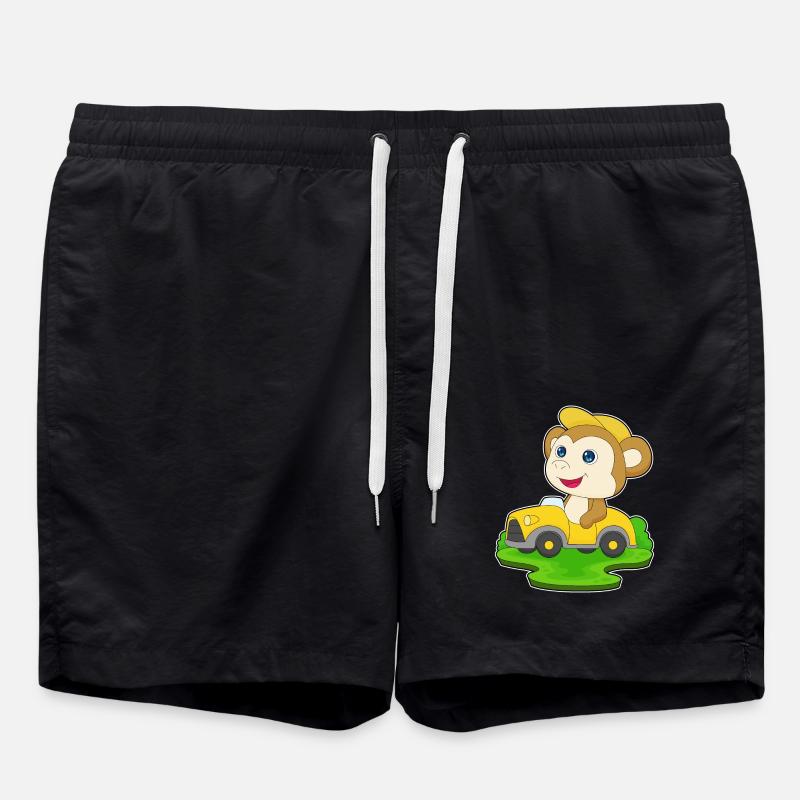 Voiture Singe - Short de bain - noir