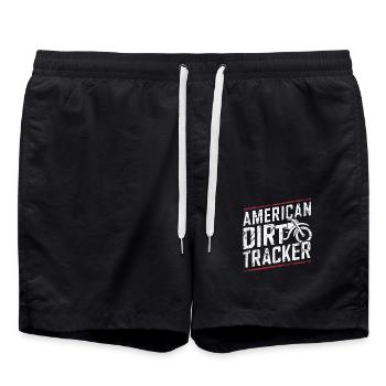 La passion de la course sur piste plate - Short de bain - noir - Devant - AI Model Male 185 light (185cm)