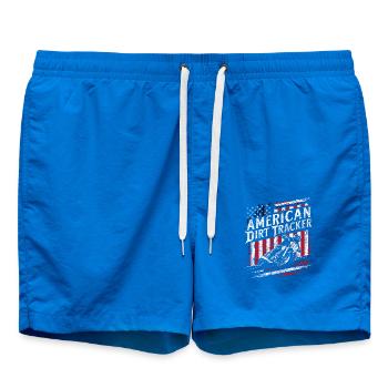 Motard américain de flat track - Short de bain - cobalt blue - Devant