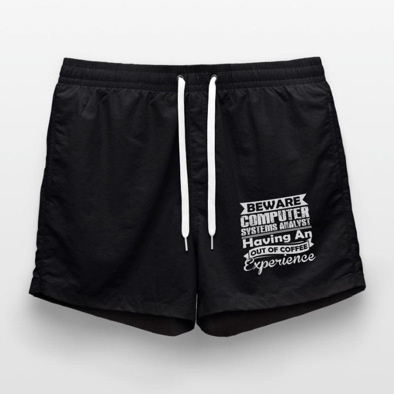 Funny Computer Systems Analyst Swim Trunks