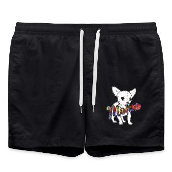 Chihuahua Chihuahua Mama - Swim Trunks - black - Front - AI Model Male 185 light (185cm)