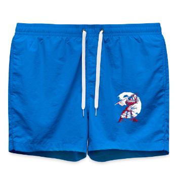 Kanji Japan Katana Sword Ninja Samurai - Swim Trunks - cobalt blue - Front