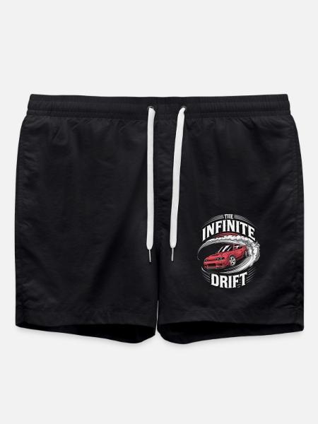 Infinite Drift - Autorennen - Badeshorts - Schwarz