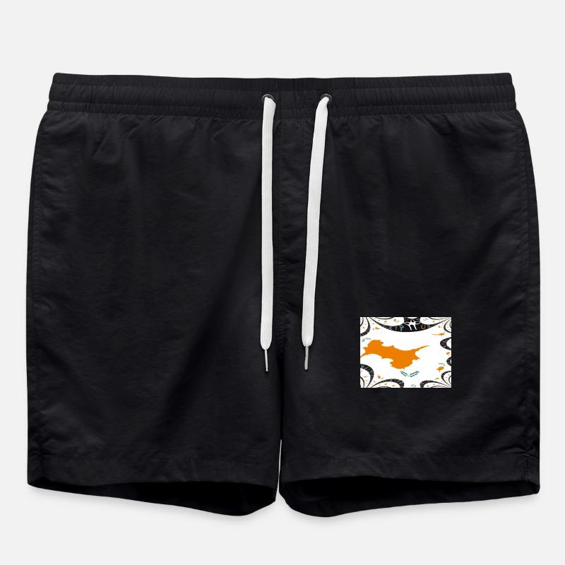 Drapeau chypriote Nicosie - Short de bain - noir