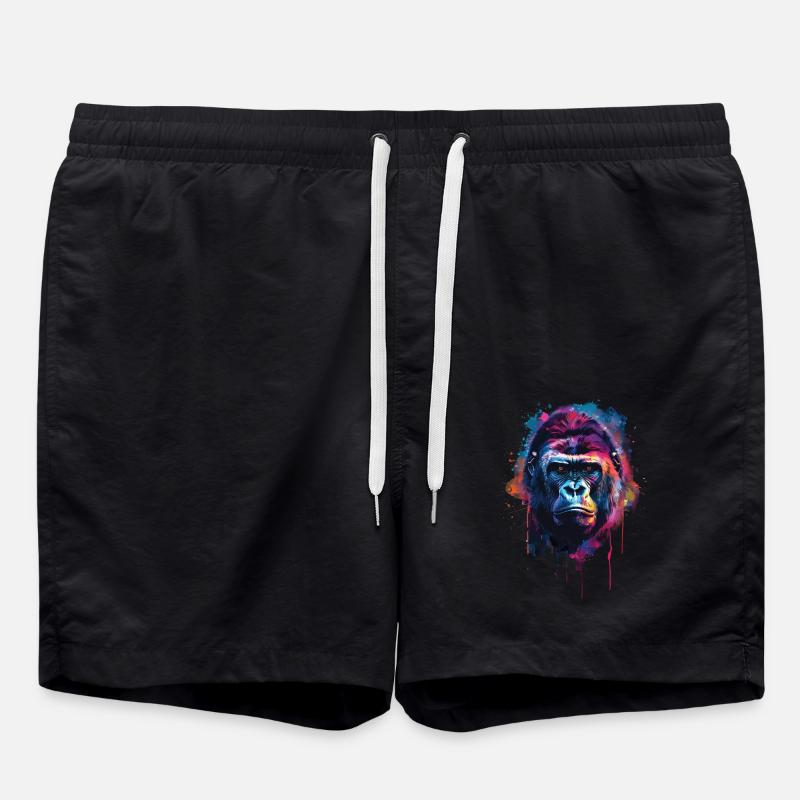Gorilla - Badeshorts - Schwarz