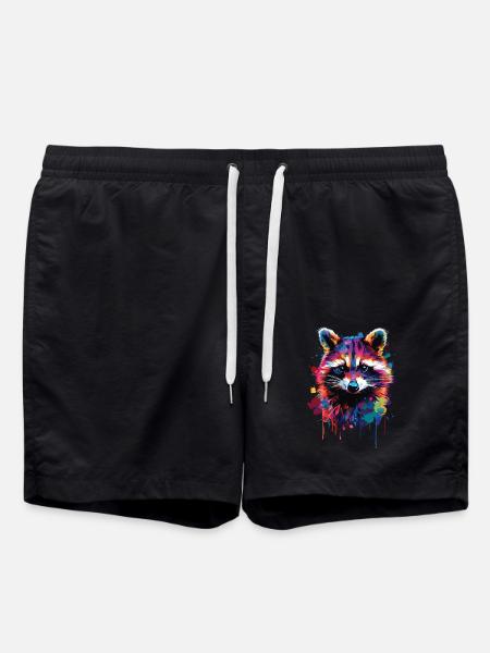 Raccoon - Swim Trunks - black