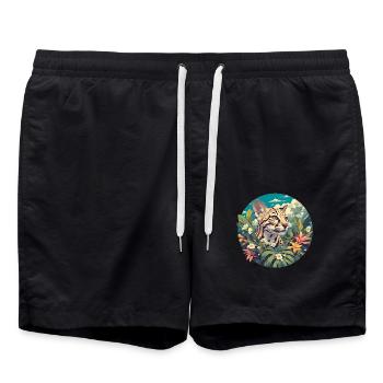 Ocelots Ocelot - Swim Trunks - black - Front - AI Model Male 185 light (185cm)