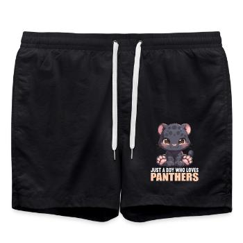 Panthers Panther - Badeshorts - Schwarz - Vorne - AI Model Male 185 light (185cm)