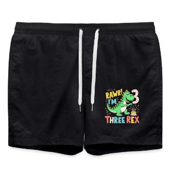 BIRTHDAY 3 - Swim Trunks - black - Front - AI Model Male 185 light (185cm)