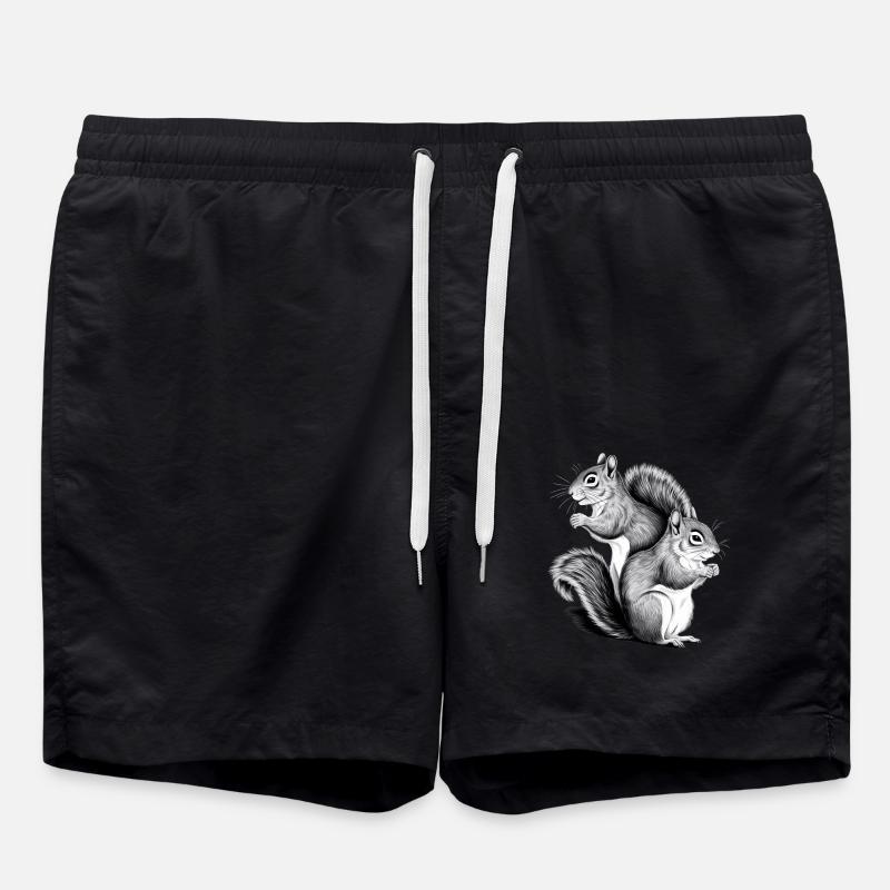 Squirrel - Swim Trunks - black