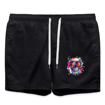Ski Ski Masques Skull - Short de bain - noir - Devant - AI Model Male 185 light (185cm)