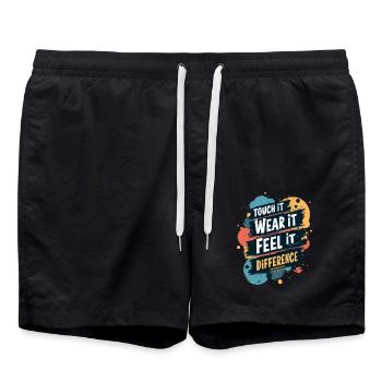 SPÜREN SIE DEN UNTERSCHIED - Badeshorts - Schwarz - Vorne - AI Model Male 185 light (185cm)
