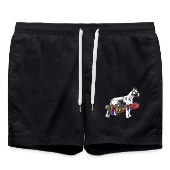 Boxer Boxer Mama - Swim Trunks - black - Front - AI Model Male 185 light (185cm)