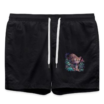 Ocelots Ocelot - Swim Trunks - black - Front - AI Model Male 185 light (185cm)