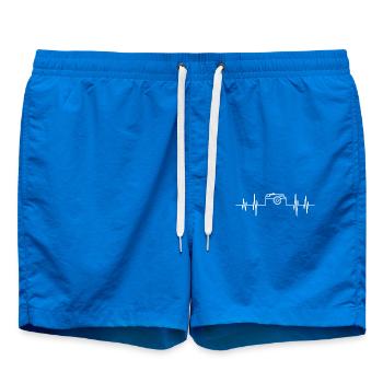 Kamera Herzschlag EKG Puls Fotografie - Badeshorts - Cobalt blue - Vorne