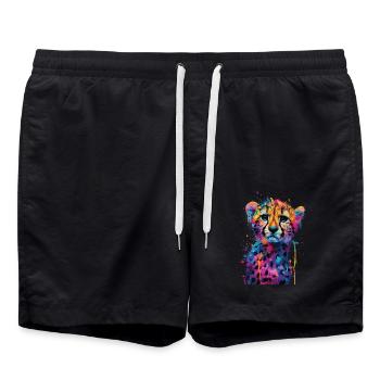 Guépard - Short de bain - noir - Devant - AI Model Male 185 light (185cm)