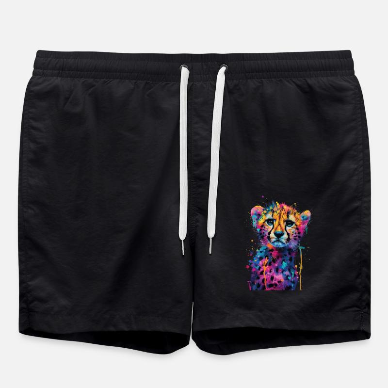 Cheetah - Swim Trunks - black