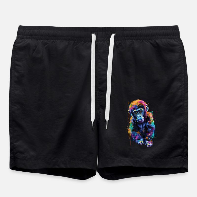 Gorilla - Swim Trunks - black