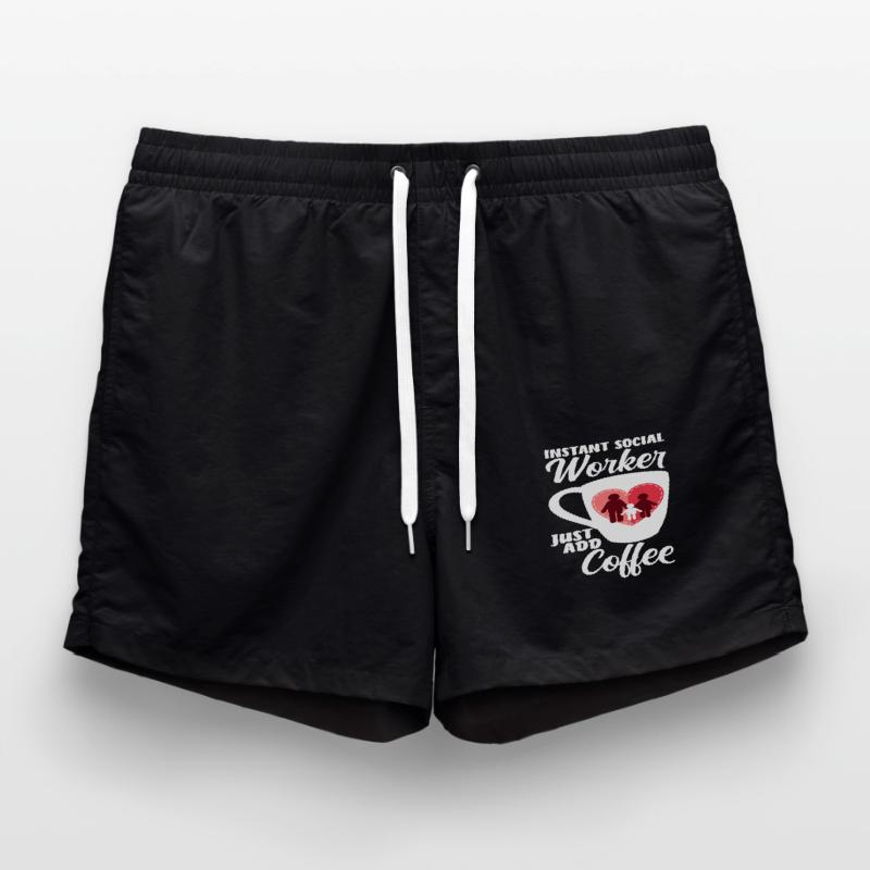 Instant Sozialarbeiter Einfach Kaffee Badeshorts