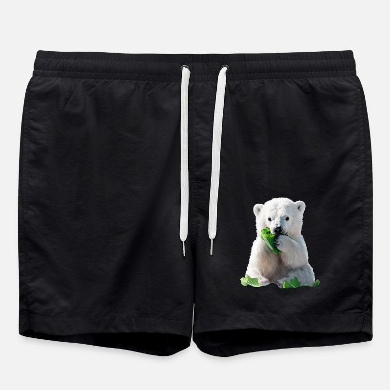 Polar bear - Swim Trunks - black