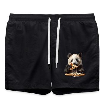 Panda - Short de bain - noir - Devant - AI Model Male 185 light (185cm)