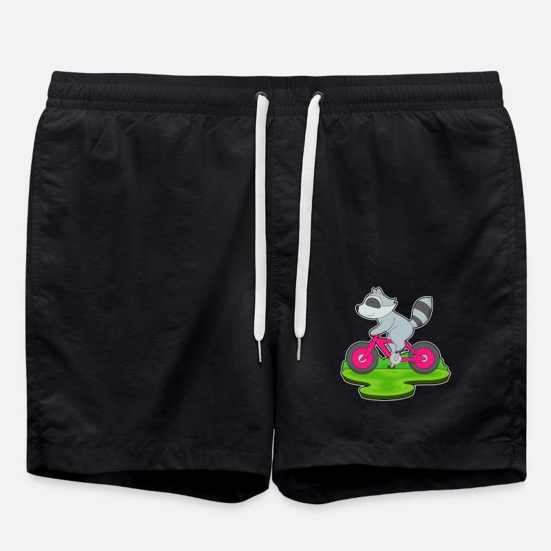 Raccoon Bicycle - Swim Trunks - black