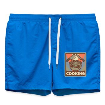 Cuisine Cuisine Plat Chef cuisinier - Short de bain - cobalt blue - Devant