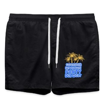 Geschenk für Ecuador - Badeshorts - Schwarz - Vorne - AI Model Male 185 light (185cm)
