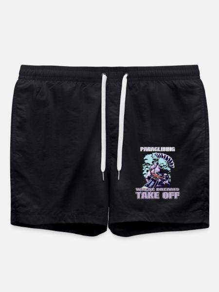 Paragliding: Where Dreams Take Off - Swim Trunks - black