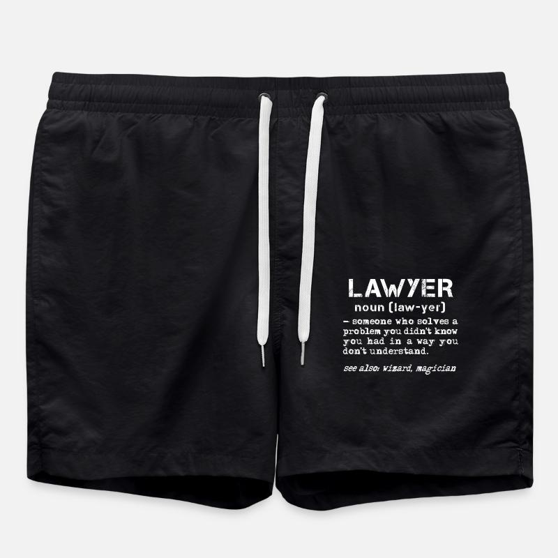 Droit Avocat Justice Définition Avocat - Short de bain - noir