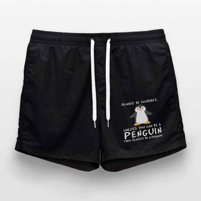 Sei ein Pinguin Winter Seevogel Pinguin Badeshorts