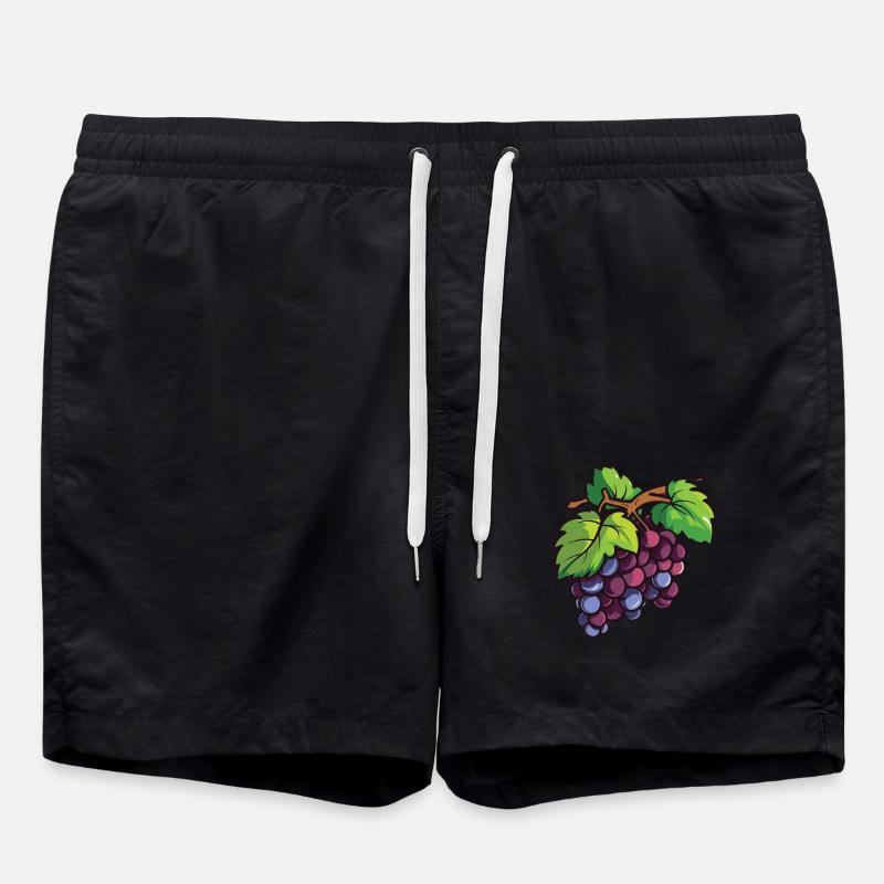 Symbole du raisin - Short de bain - noir