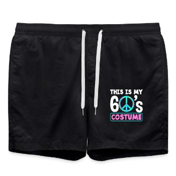 C’est mon costume des années 60 - Short de bain - noir - Devant - AI Model Male 185 light (185cm)