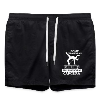 Capoeira Real Grandpas Do Capoeira - Swim Trunks - black - Front - AI Model Male 185 light (185cm)
