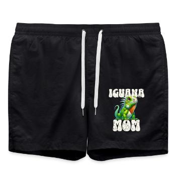 Leguan Mama - Badeshorts - Schwarz - Vorne - AI Model Male 185 light (185cm)