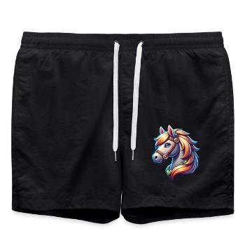 Cheval - Short de bain - noir - Devant - AI Model Male 185 light (185cm)
