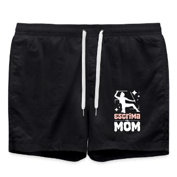 Fête des mères Escrima maman - Short de bain - noir - Devant - AI Model Male 185 light (185cm)