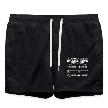Ce que je fais pendant mon temps libre pour m’entraîner à Escrima - Short de bain - noir - Devant - AI Model Male 185 light (185cm)