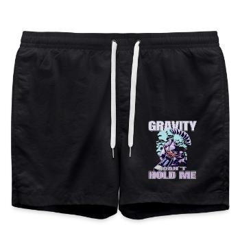 Gravity Can’t Hold Me – Conception du parapente - Short de bain - noir - Devant - AI Model Male 185 light (185cm)