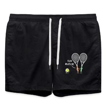 Sport Racket Fun Match Racquet Tennis - Swim Trunks - black - Front - AI Model Male 185 light (185cm)