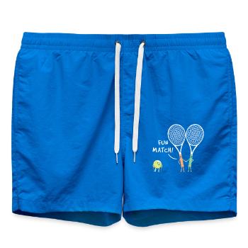 Sport Racket Fun Match Racquet Tennis - Swim Trunks - cobalt blue - Front