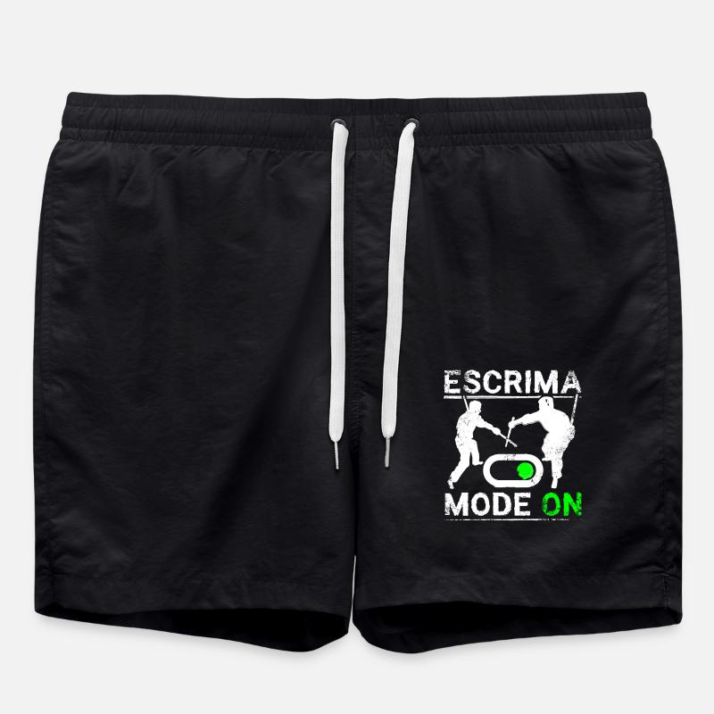 Escrima mode on - Badeshorts - Schwarz