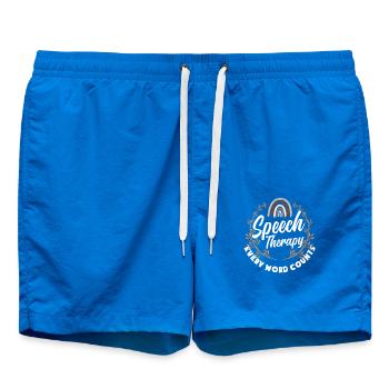 Speech therapy: Every word counts - Swim Trunks - cobalt blue - Front
