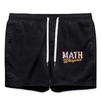 Funny Math Whisperer - Swim Trunks - black - Front - AI Model Male 185 light (185cm)