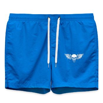 Crâne avec des ailes pour motards – Dark Style - Short de bain - cobalt blue - Devant