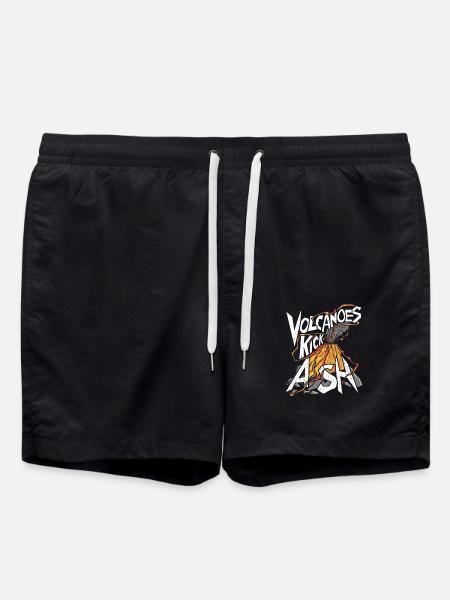Volcano – Ash, Lava and Fire - Swim Trunks - black