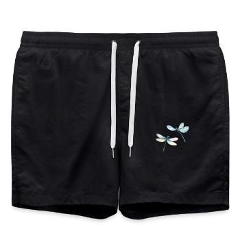Libelle Duo Dragonfly Duo - Badeshorts - Schwarz - Vorne - AI Model Male 185 light (185cm)