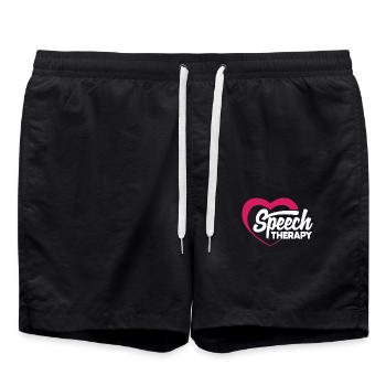 Speech Therapy Love of the profession - Swim Trunks - black - Front - AI Model Male 185 light (185cm)